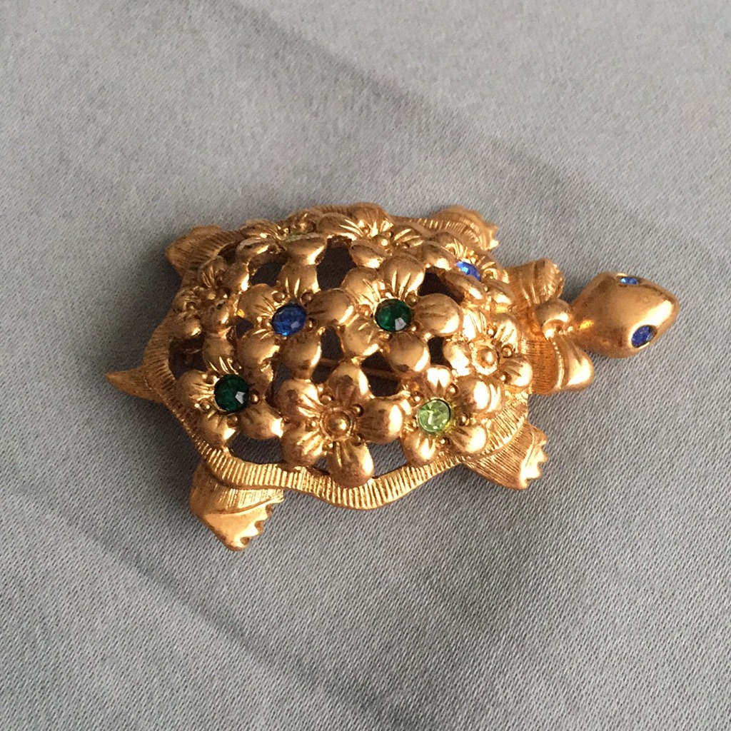 Vintage Turtle Brooch